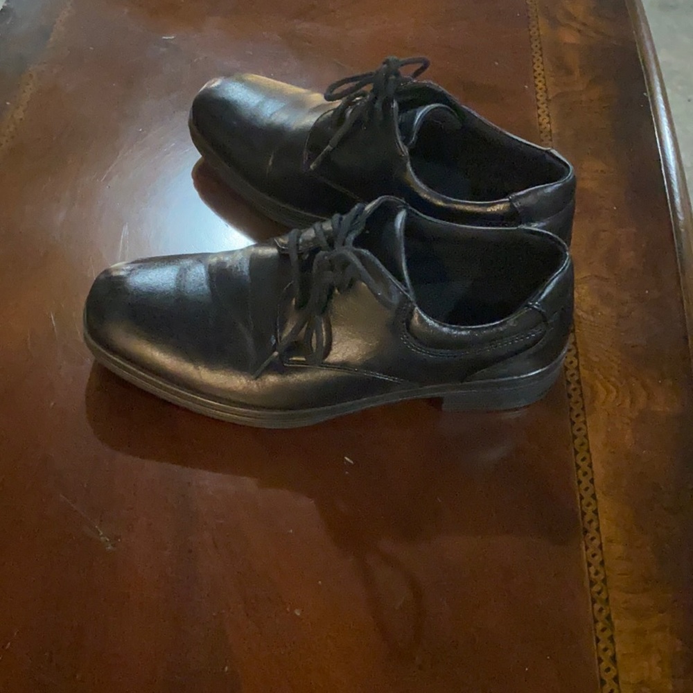 Boys black dress shoes